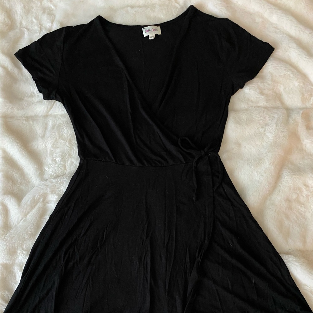 Wrap tie dress